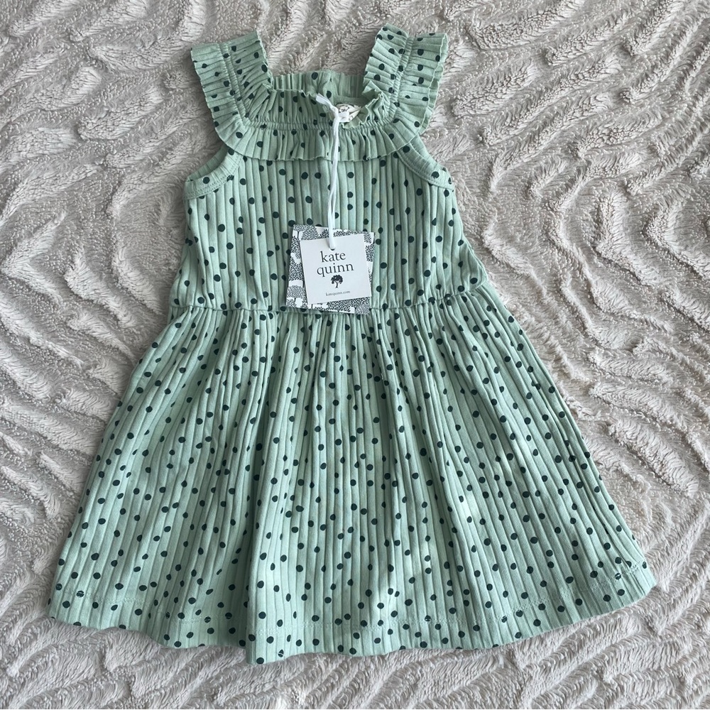 NWT Kate Quinn ruffle square neck dress